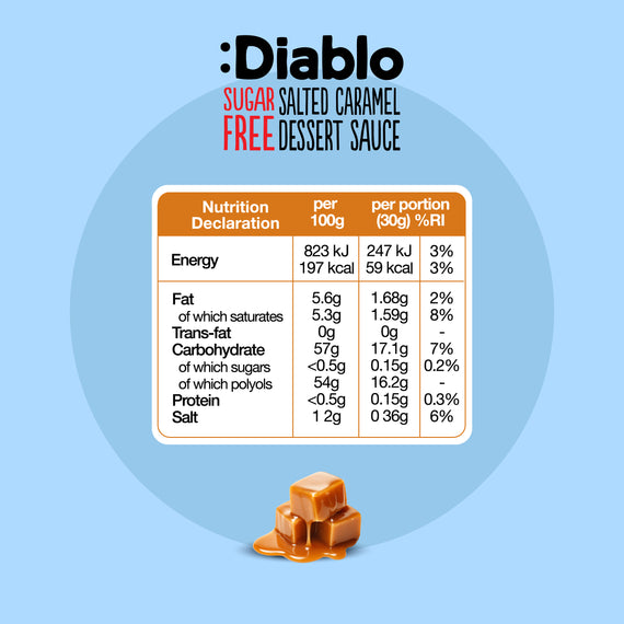 No Added Sugar Salted Caramel Dessert Topping (360g)