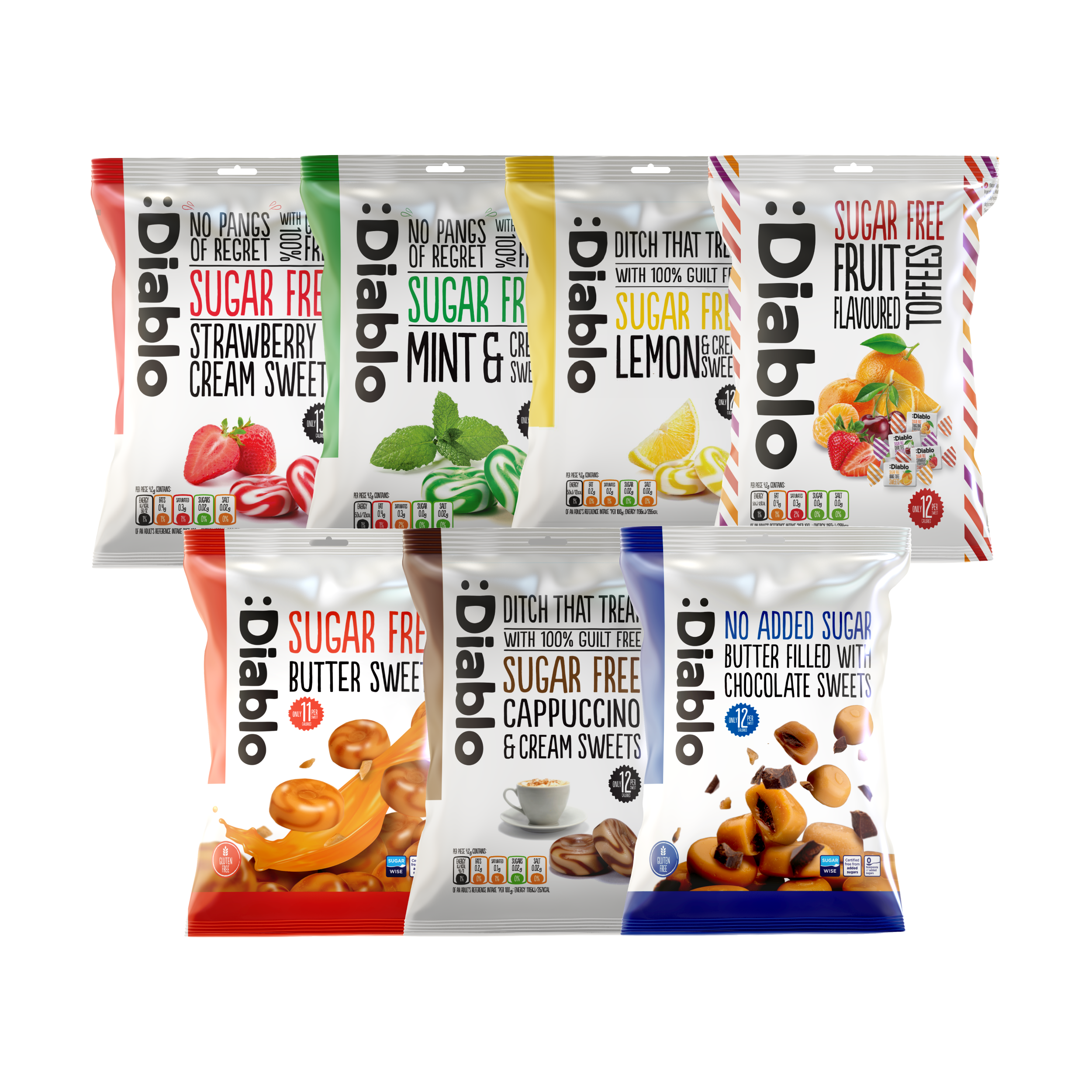 Diablo Retro Variety Pack Sweet Gift Box 7 x 75g