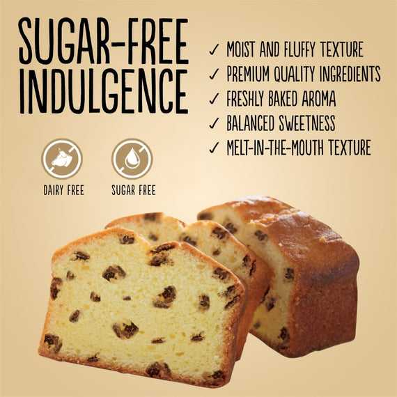Sugar Free Chocolate Chip Cake (200g)