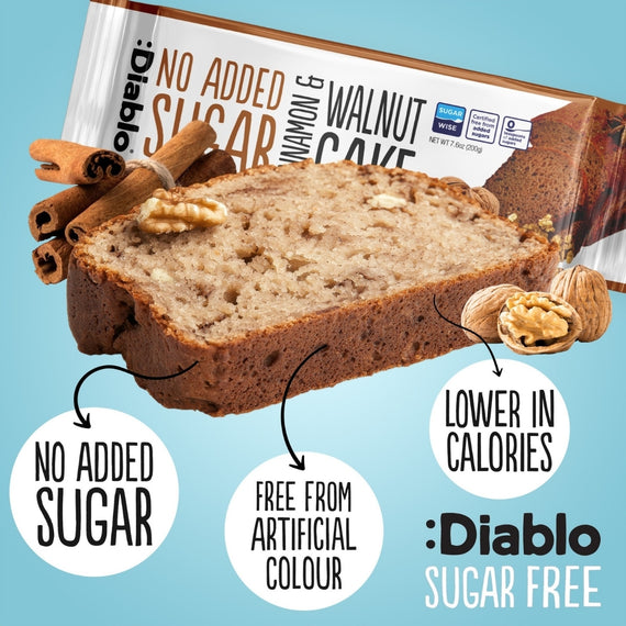 No Added Sugar Cinnamon & Walnut Cake (200g)