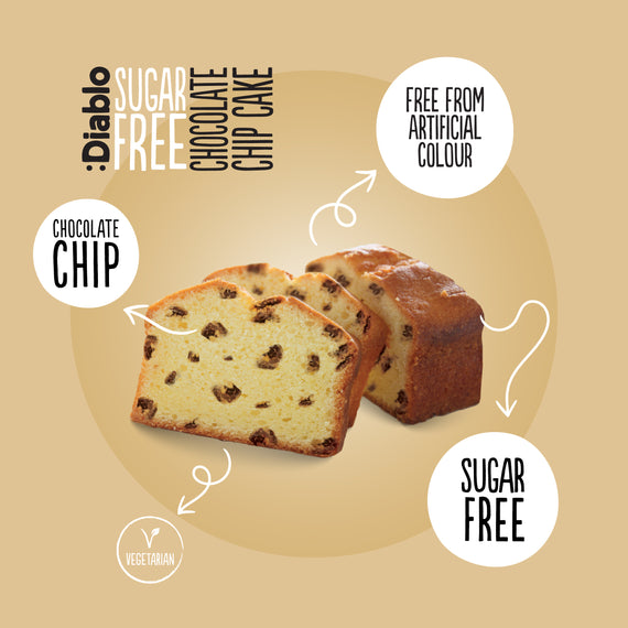 Sugar Free Chocolate Chip Cake (200g)