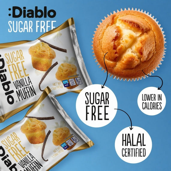 Sugar Free Vanilla Muffins (45g x 6)