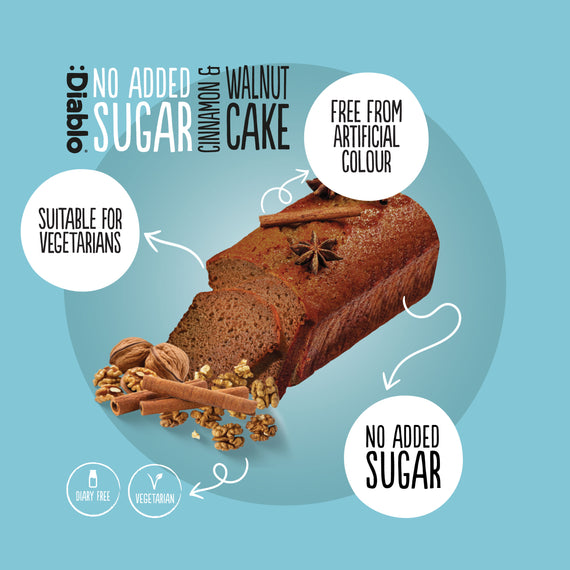 No Added Sugar Cinnamon & Walnut Cake (200g)