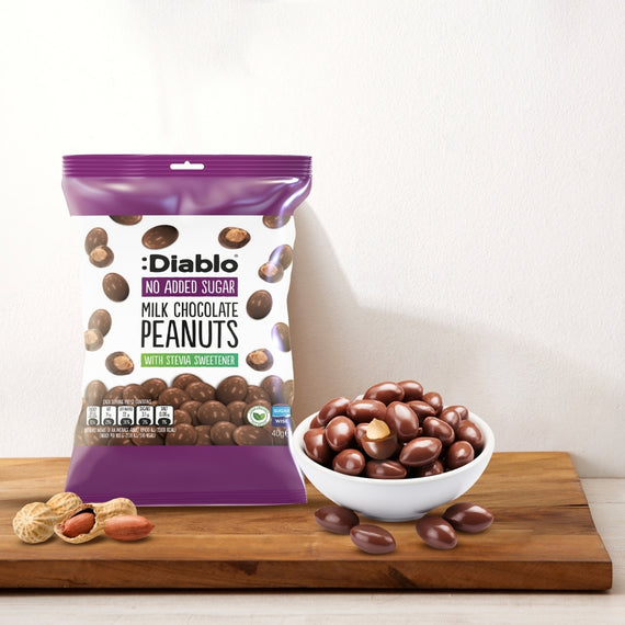 No Added Sugar Milk Chocolate Peanuts (40g)