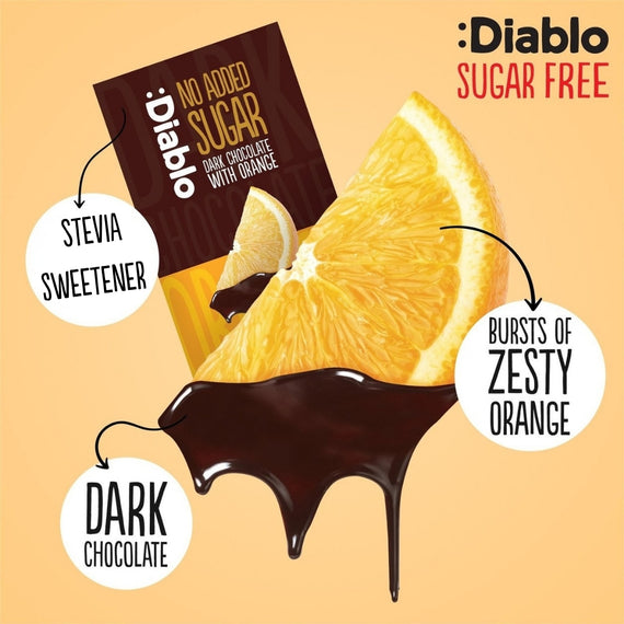 No Added Sugar Dark Chocolate with Orange