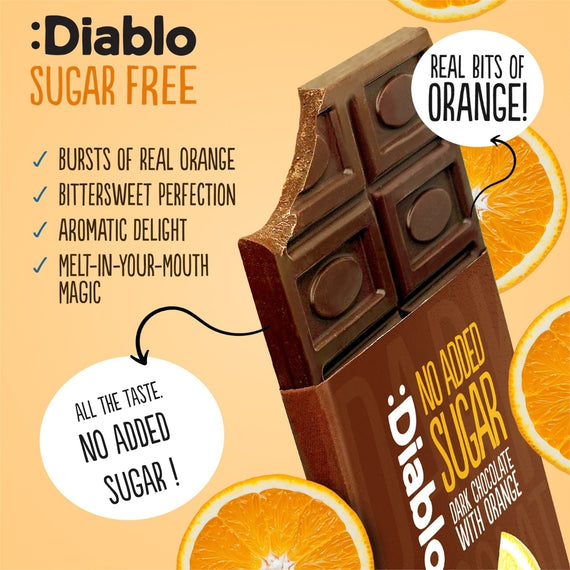 No Added Sugar Dark Chocolate with Orange