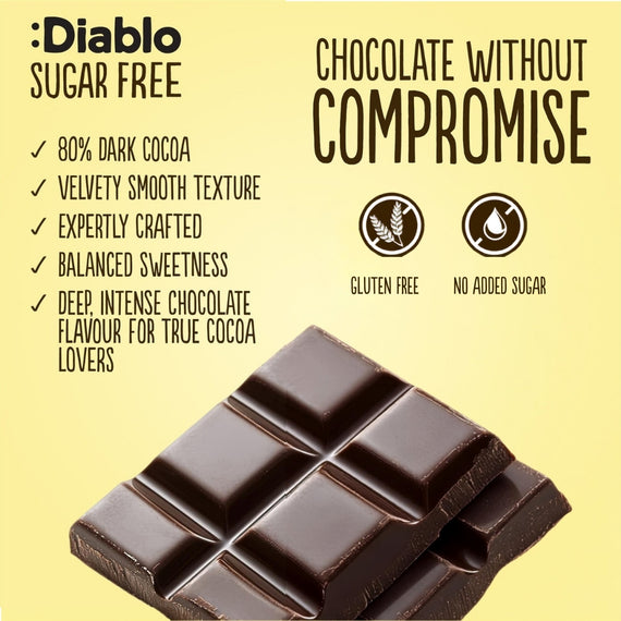Dark Chocolate 80% with Stevia (75g)