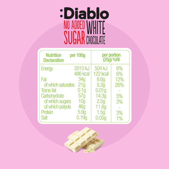 Stevia Milk White Chocolate (75g)