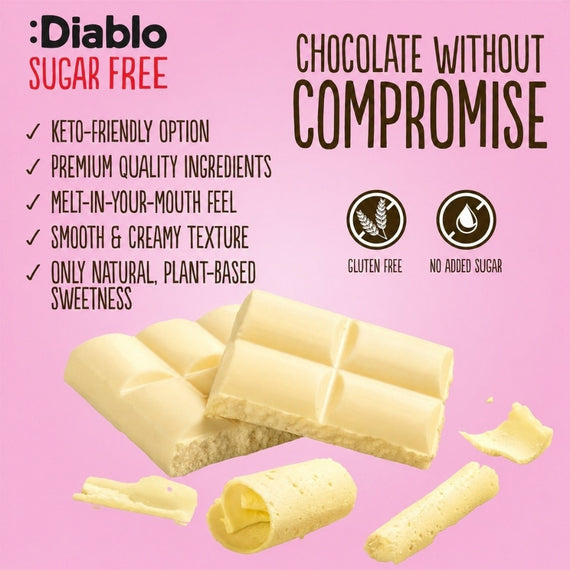 Stevia Milk White Chocolate (75g)