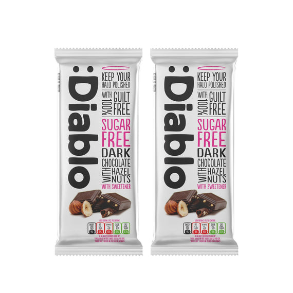 No Added Sugar Dark Chocolate with Hazelnuts Maltitol  (85g)
