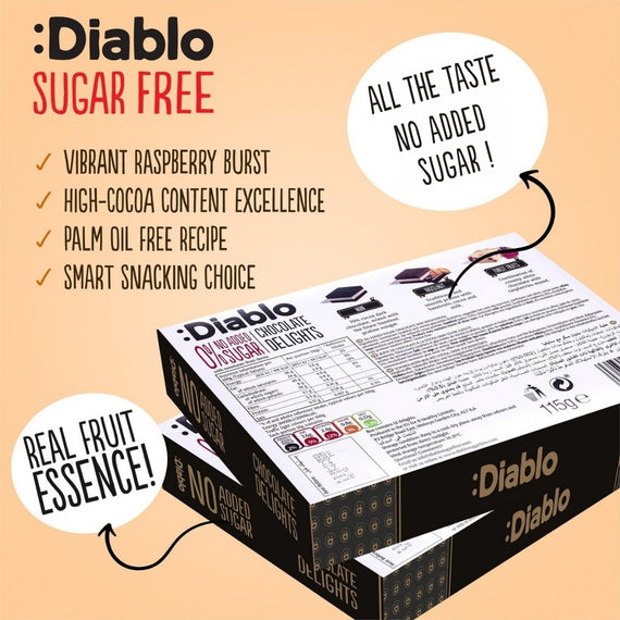Delight No Added Sugar Chocolate Box Noir, Hazelnut, Forrest Fruit  (12 pieces, 115g)
