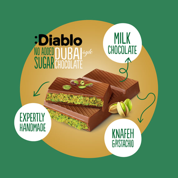 No Added Sugar Dubai Chocolate 200g