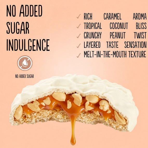 Coconut Cookies with Caramel and Peanuts (100g)