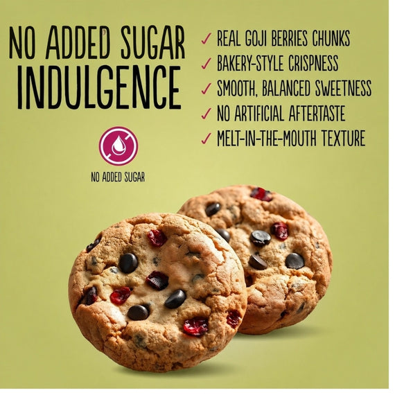 No Added Sugar Chocolate Chip & Goji Berry Cookies (135g)