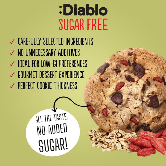 No Added Sugar Chocolate Chip & Goji Berry Cookies (135g)