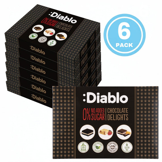 Caja de bombones Delight sin azúcar añadida Noir, avellana, frutos del bosque (12 unidades, 115 g)