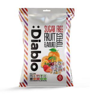 Diablo Sugar Free Toffee-Bonbons mit Fruchtgeschmack