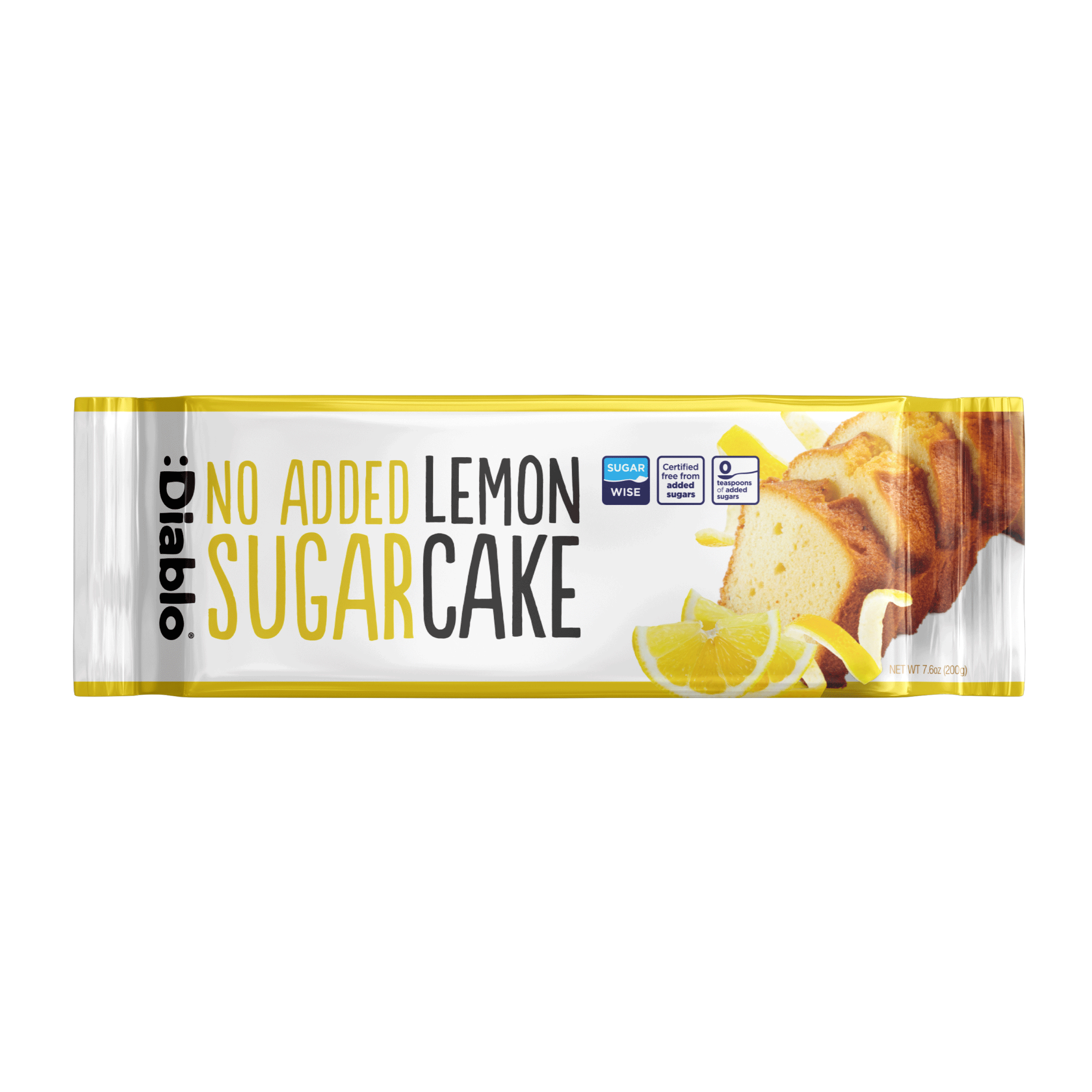 Diablo No Added Sugar Lemon Cake 200g box