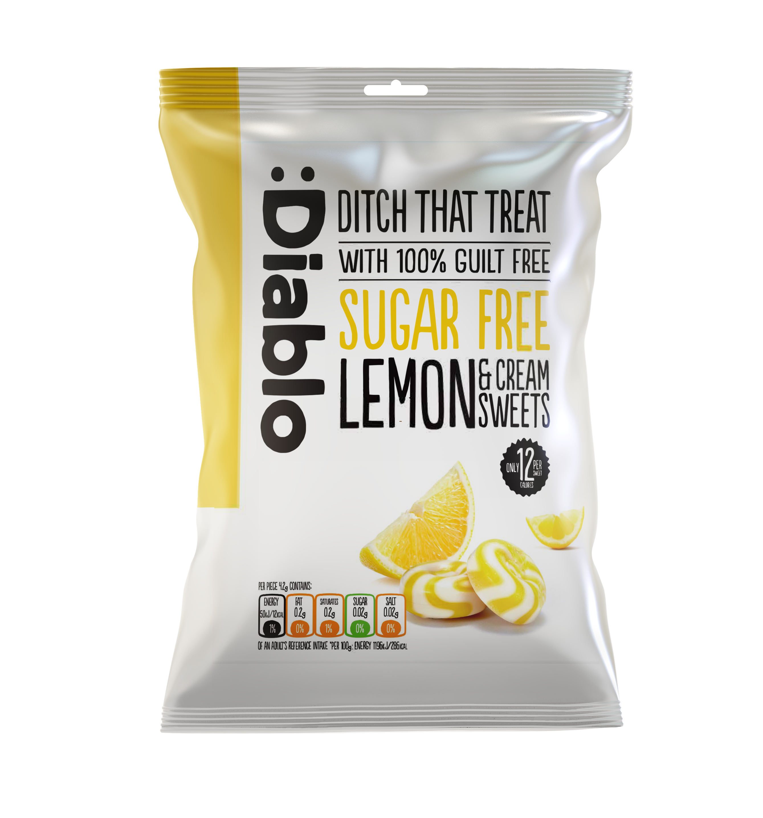 Diablo Sugar Free Lemon and Cream Sweets 75g