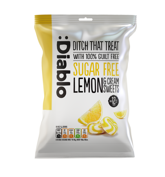 Diablo Sugar Free Lemon and Cream Sweets 75 g