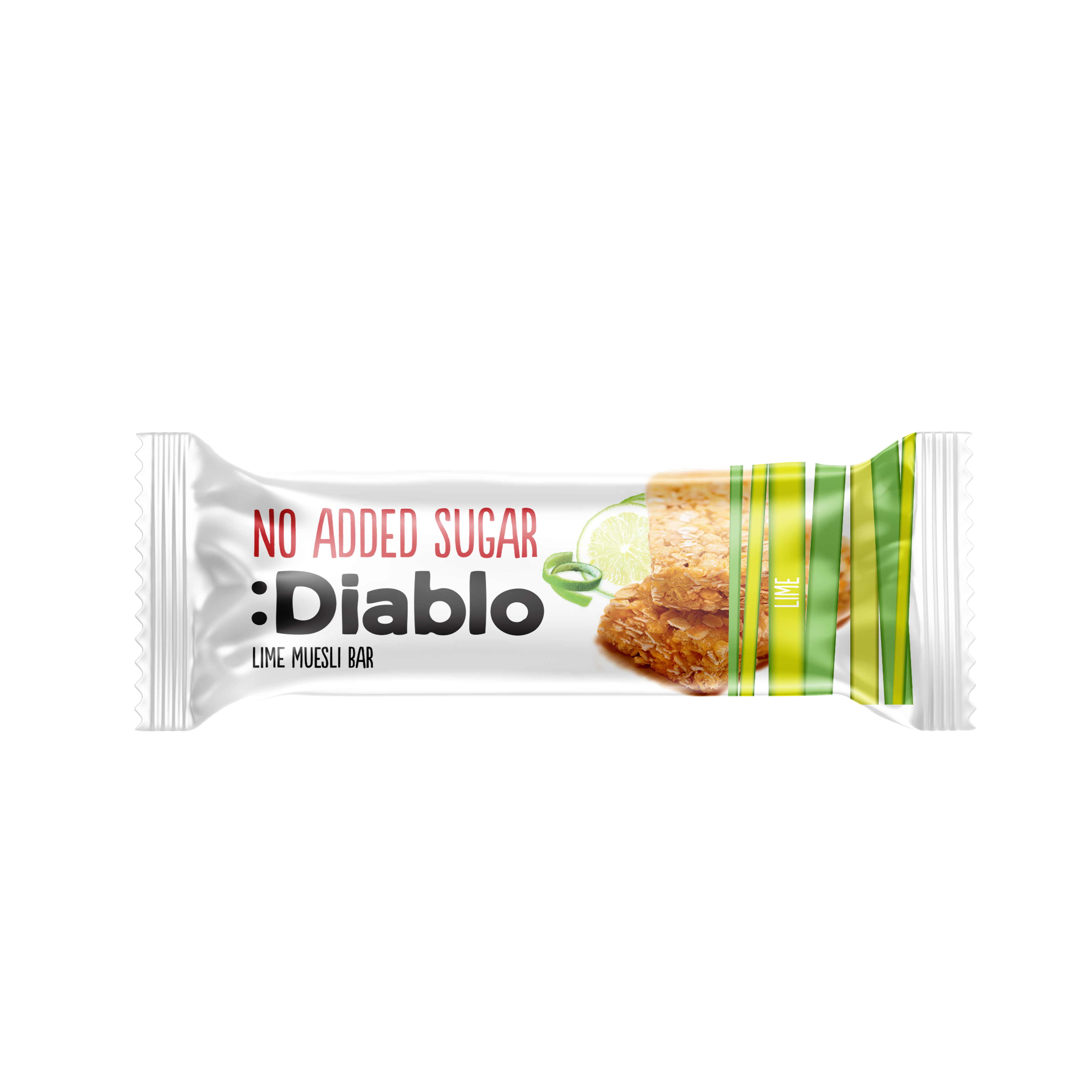 Diablo No Added Sugar Lime Muesli Bar 30g