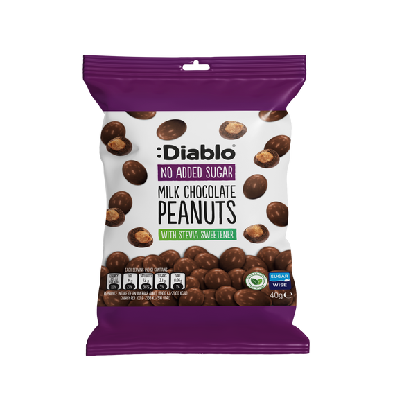 No Added Sugar Milk Chocolate Peanuts (40g)