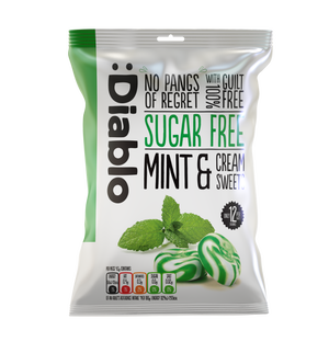Diablo Sugar Free Minz-Sahne-Bonbons