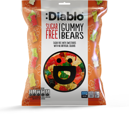 Diablo Sugar Free Gummy Bears 75g