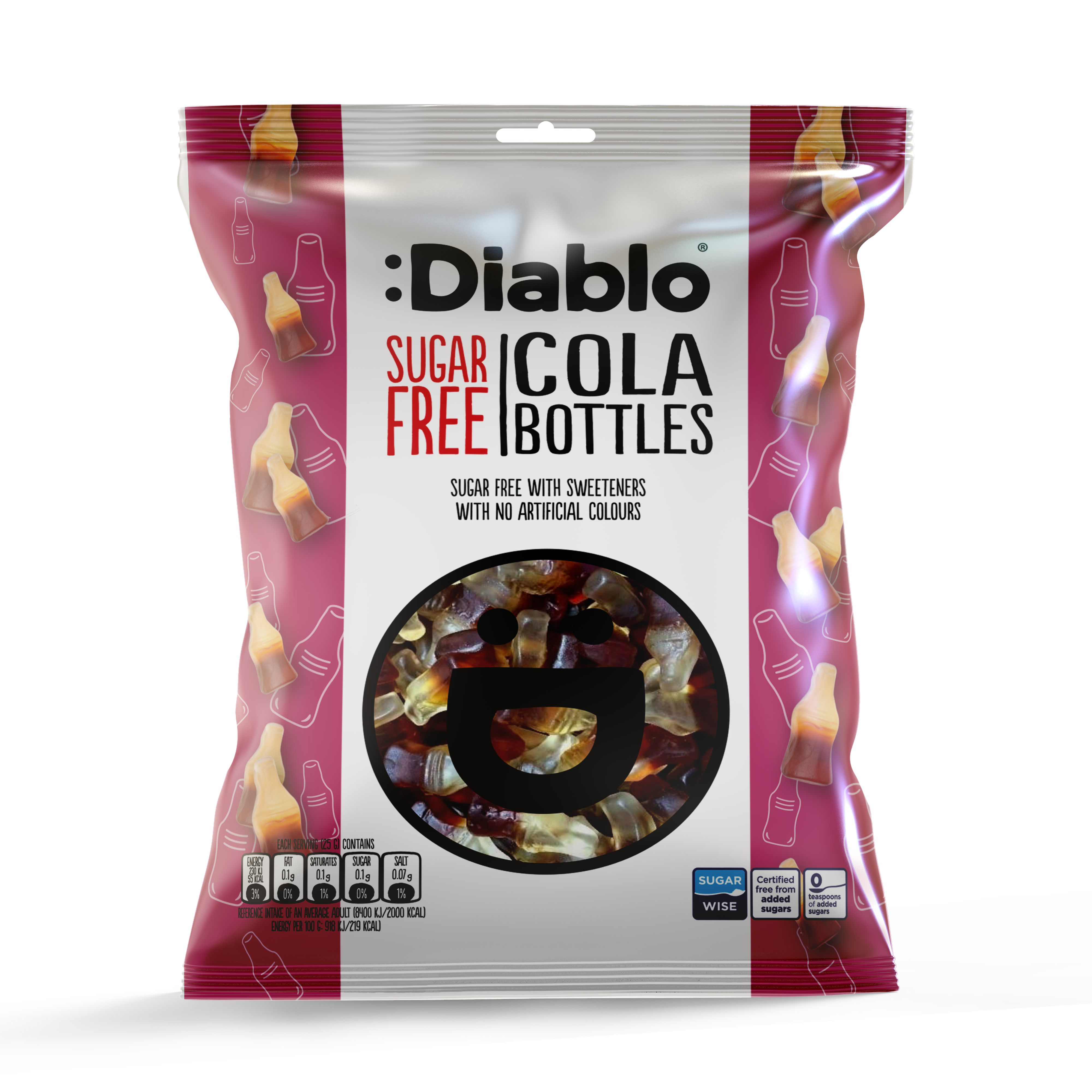 Diablo Sugar Free Cola Bottles 75g