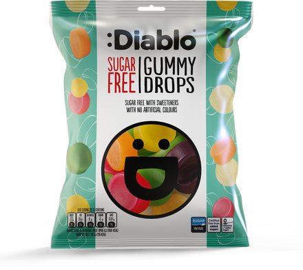 Diablo Sugar Free Gummy Drops 75g