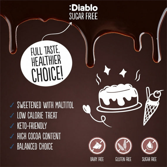 Sugar Free Chocolate Dessert Topping (360g)