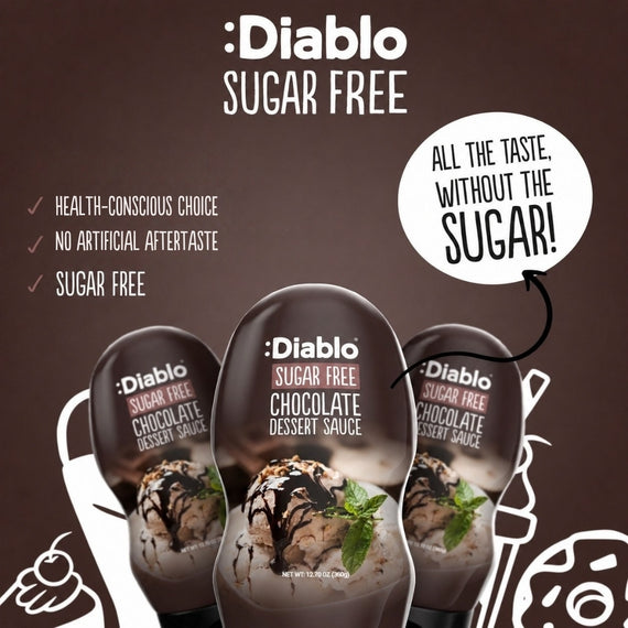 Sugar Free Chocolate Dessert Topping (360g)