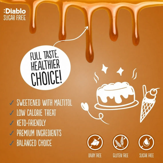 Sugar Free Salted Caramel Dessert Topping (360g)