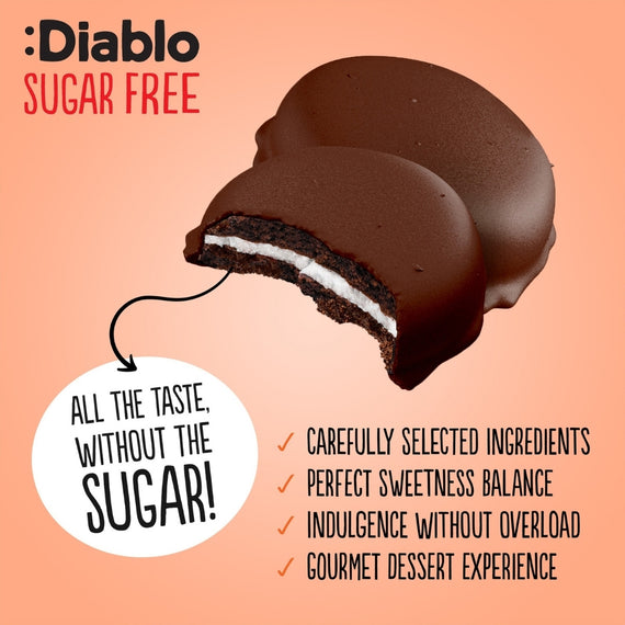 Diablo No Added Sugar Choco Covered Cream Cookies 136g