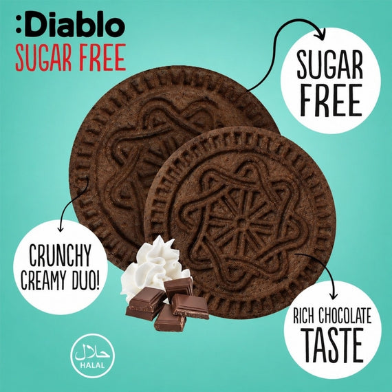Extra Dark Sandwich Cookies with Vanilla Cream (44g)