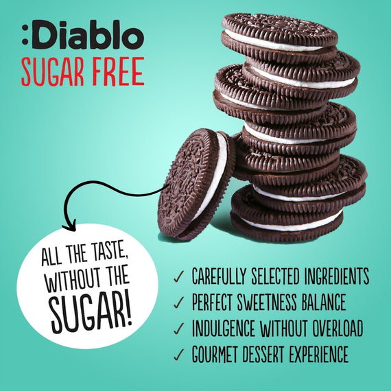 Sugar Free Extra Dark Cocoa Flavour Sandwich Cookie with Vanilla Cream (176g)