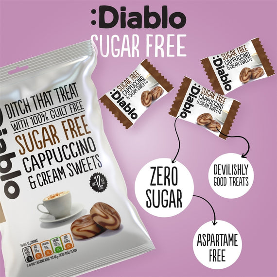 Sugar Free Cappuccino and Cream Sweets (75g)