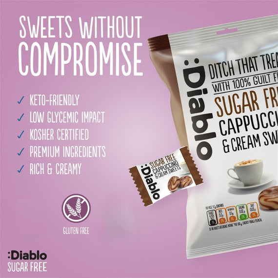 Sugar Free Cappuccino and Cream Sweets (75g)