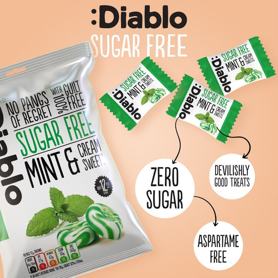 Sugar Free Mint and Cream Sweets (75g)