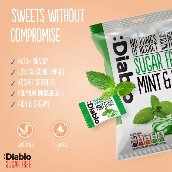Sugar Free Mint and Cream Sweets (75g)