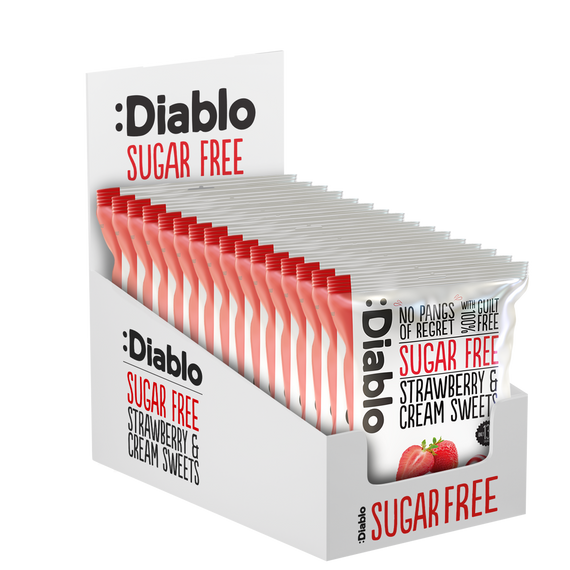 Sugar Free Strawberry and Cream Sweets (75g)