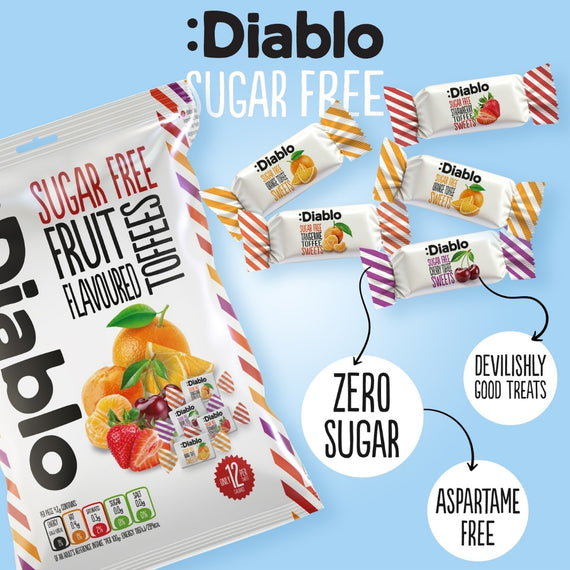 Sugar Free Fruit Flavoured Toffee Sweets (75g)