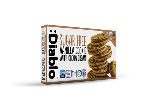 Sugar Free Vanilla Sandwich Cookie with Cocoa Cream (176g)