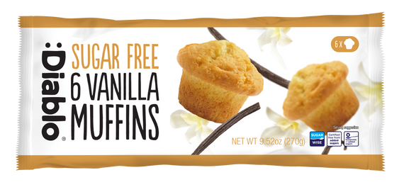 Sugar Free Vanilla Muffins (45g x 6)