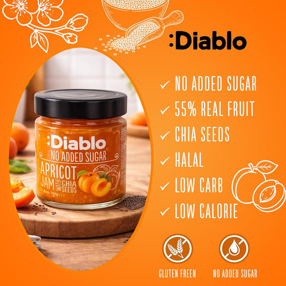 No Added Sugar Apricot Jam 230g