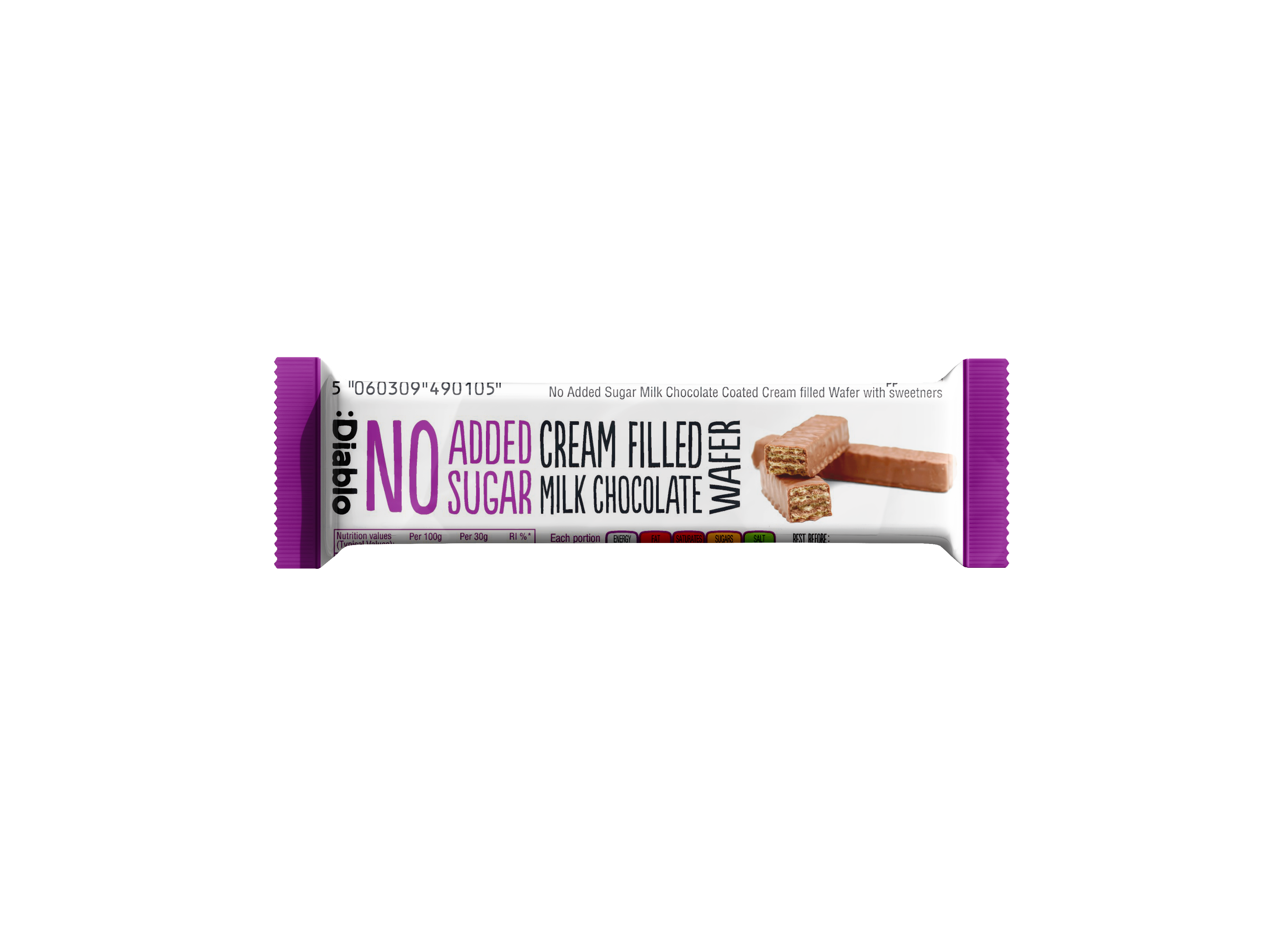 NAS Cream Filled Milk Chocolate Wafer 30g