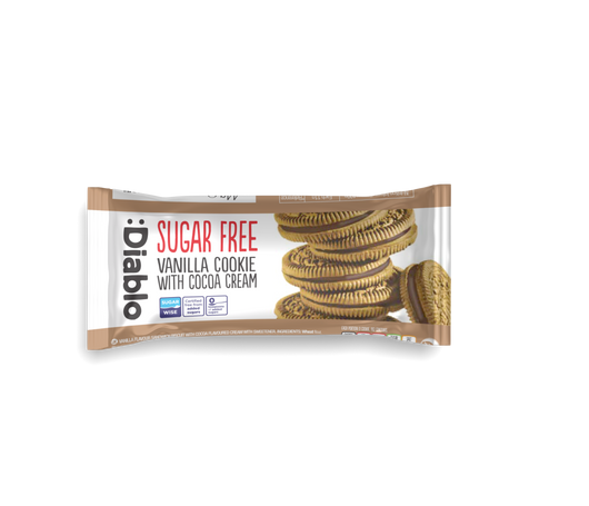 Sugar Free Cream Filled Vanilla Sandwich Cookies (44g)